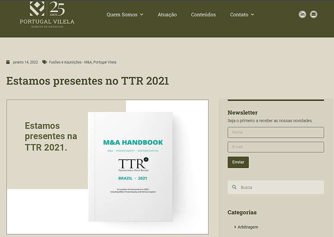 Estamos presentes no TTR 2021